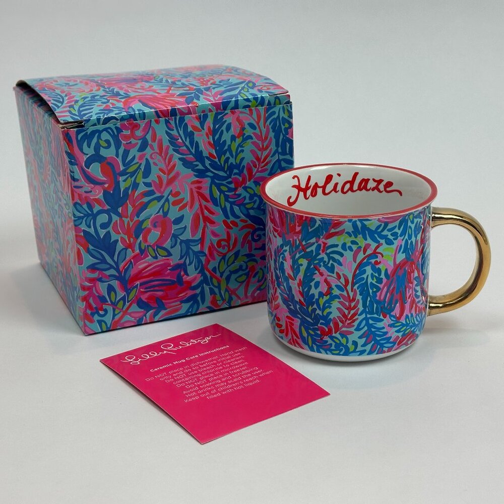 Lilly Pulitzer Holidaze Coffee Tea Mug - New In Box
